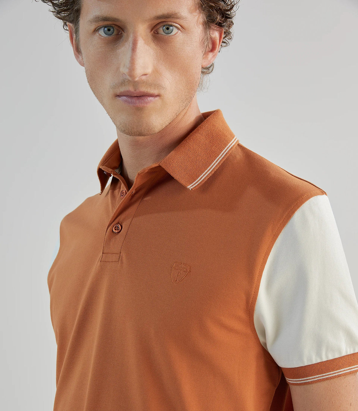 Polo piqué orange - IZAC