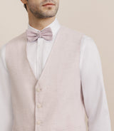 Gilet 100% lin rose - IZAC