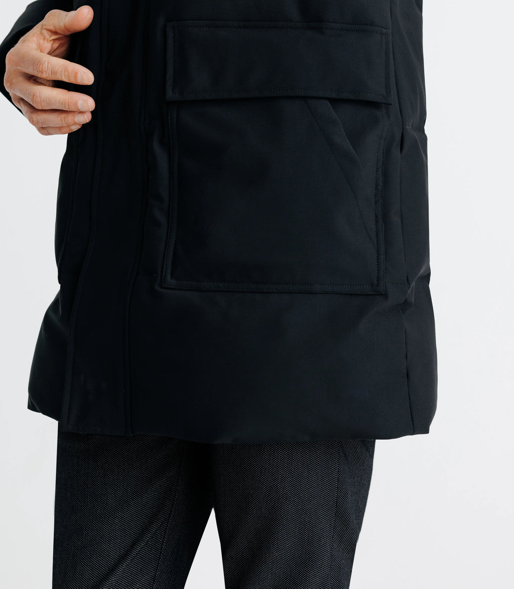 Parka longue noire - IZAC