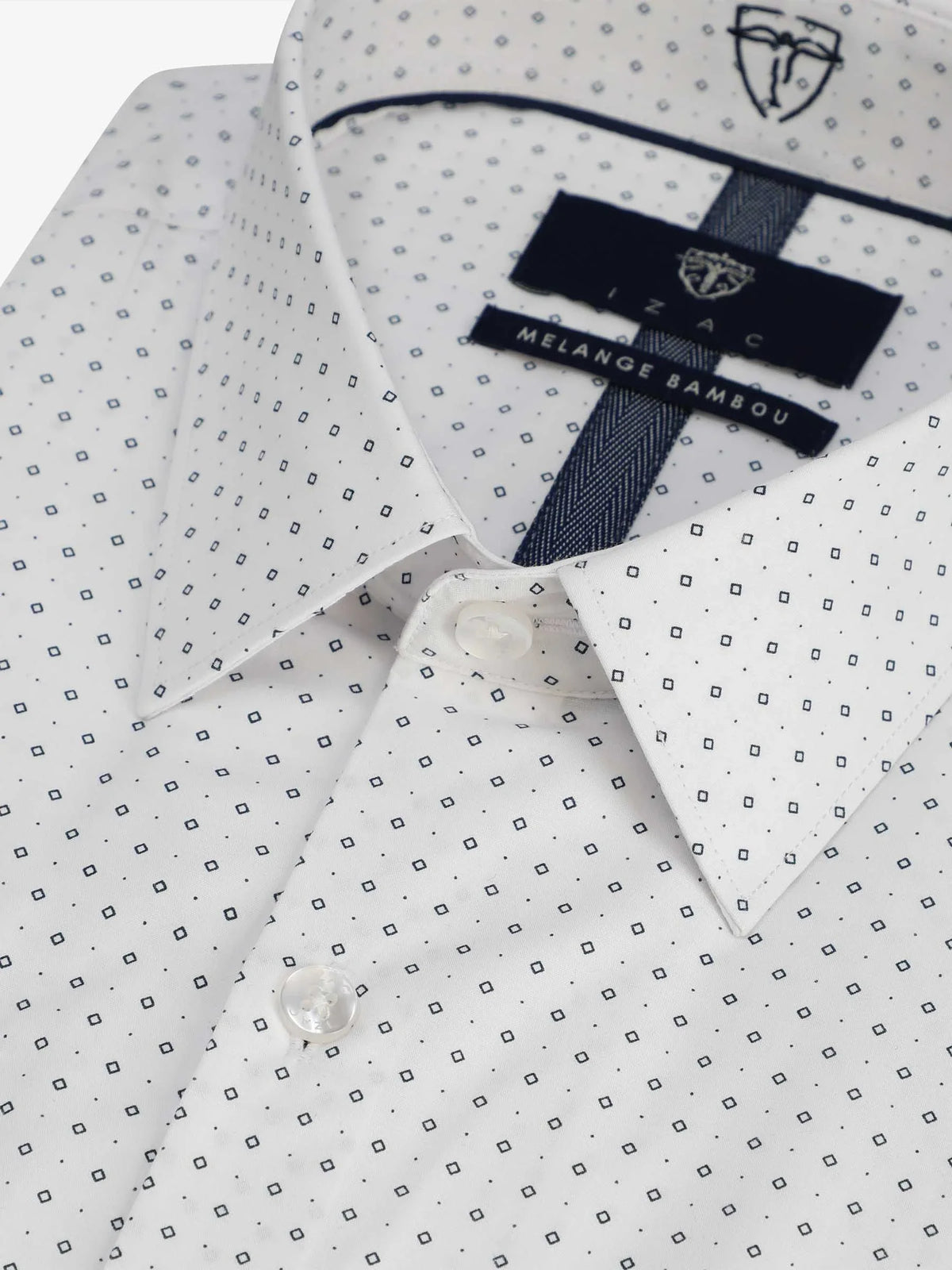 Chemise fantaisie blanche - IZAC