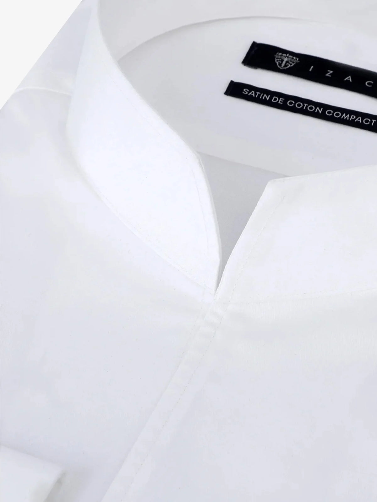 Chemise col philosophe blanche - IZAC