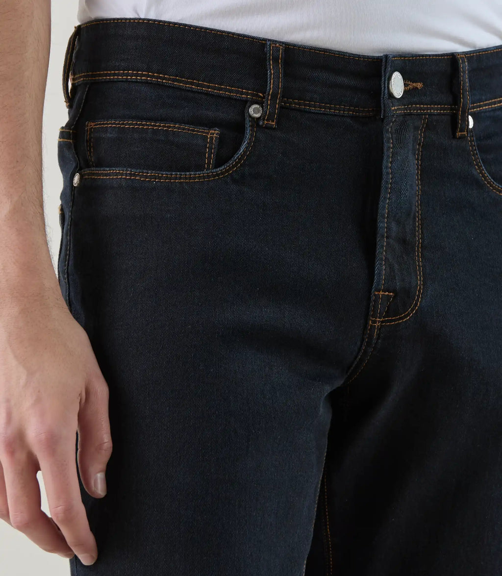 Jean 5 poches stretch marine foncé - IZAC