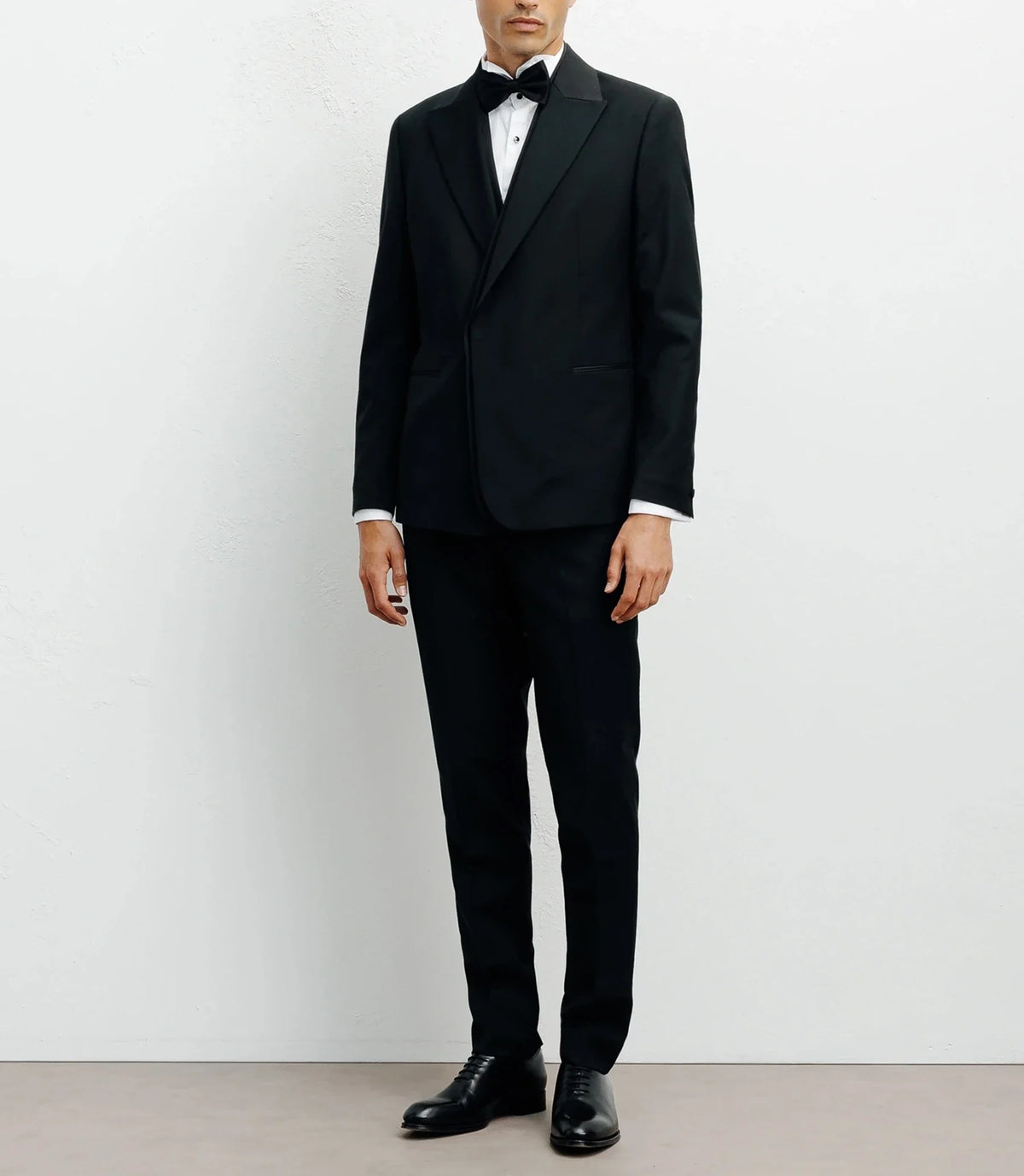 Costume croisé double col noir - IZAC
