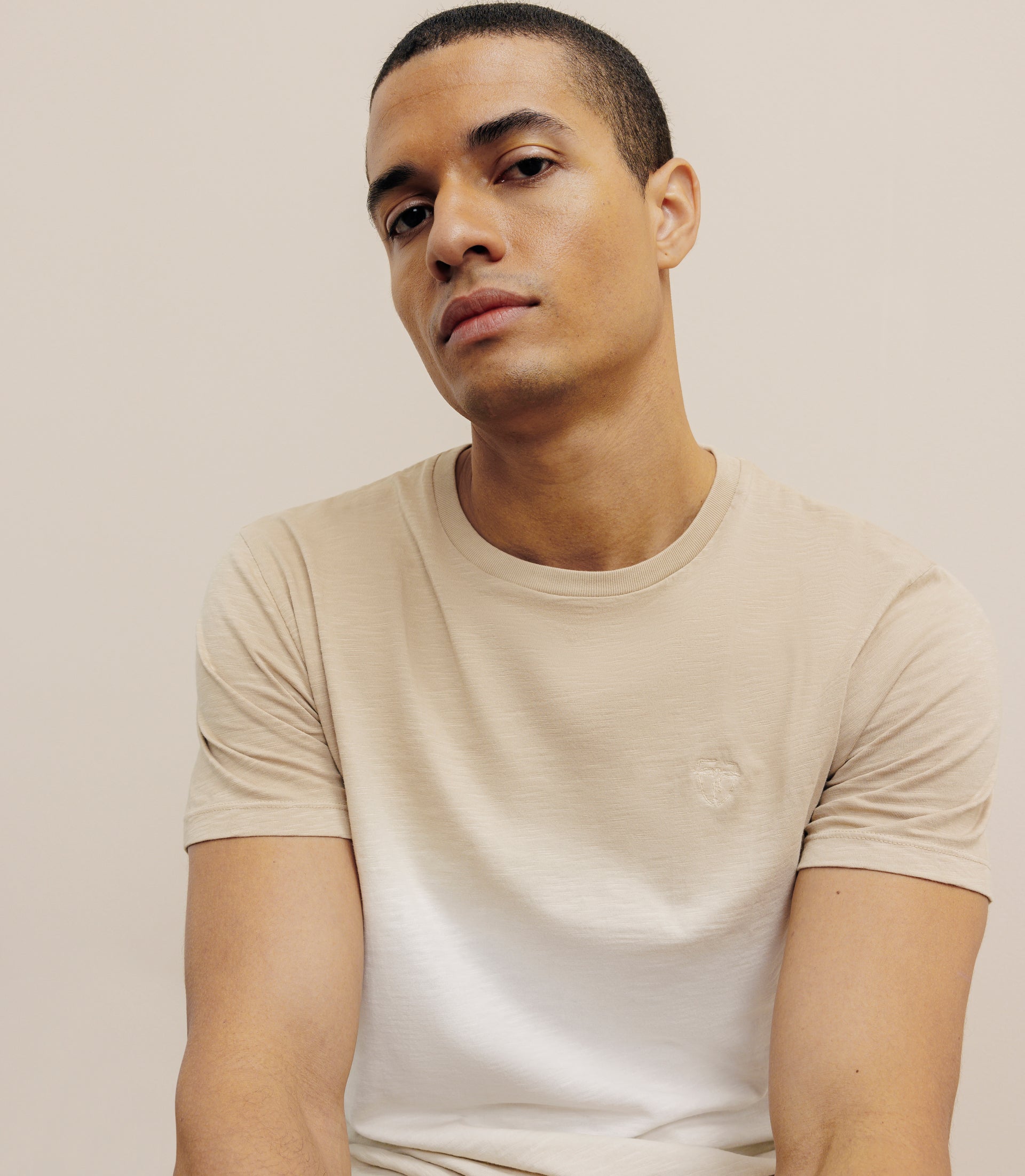 T-shirt tye & dye beige - IZAC