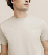 T-shirt flocking beige - IZAC