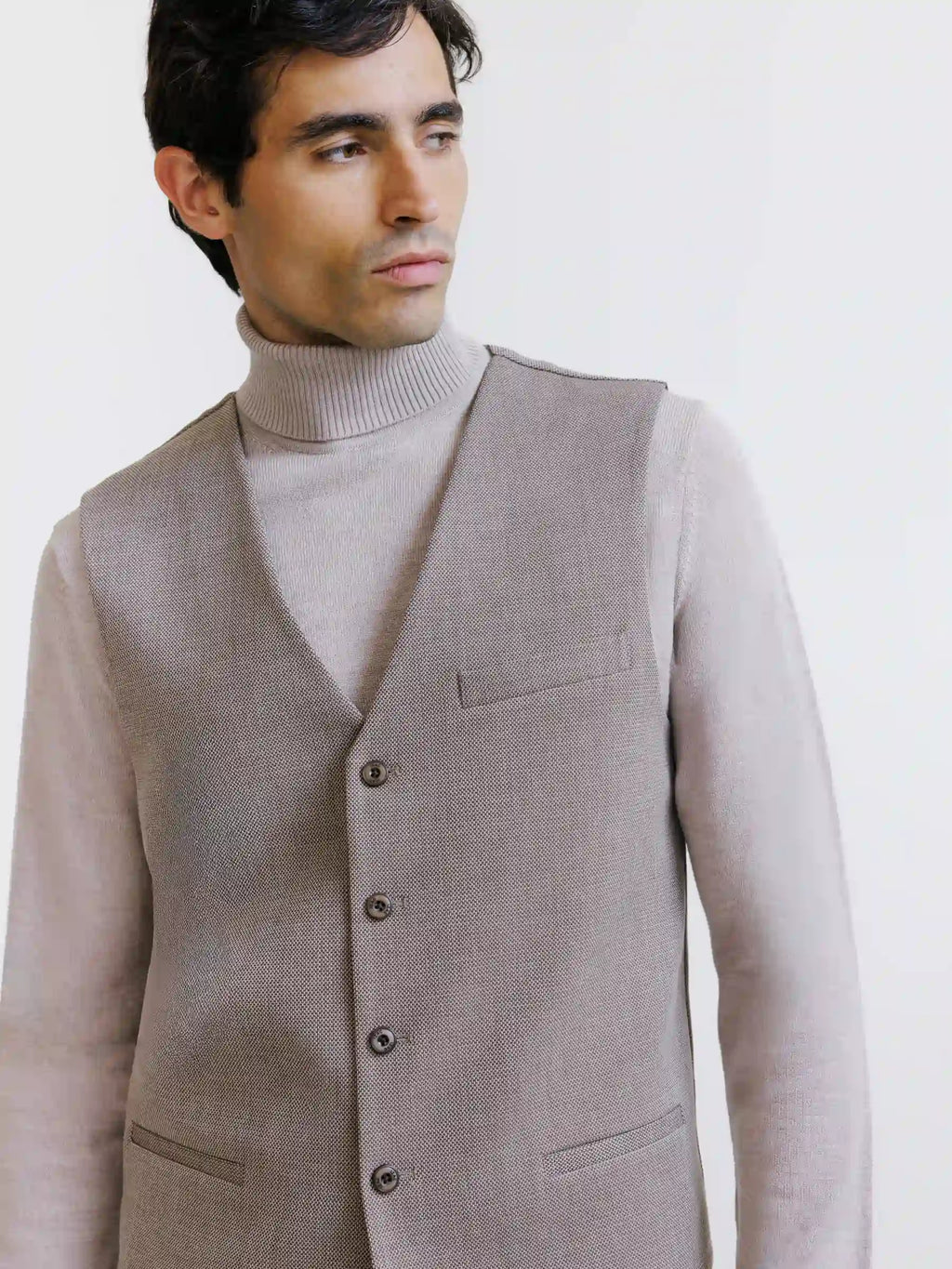 Gilet casual beige - IZAC