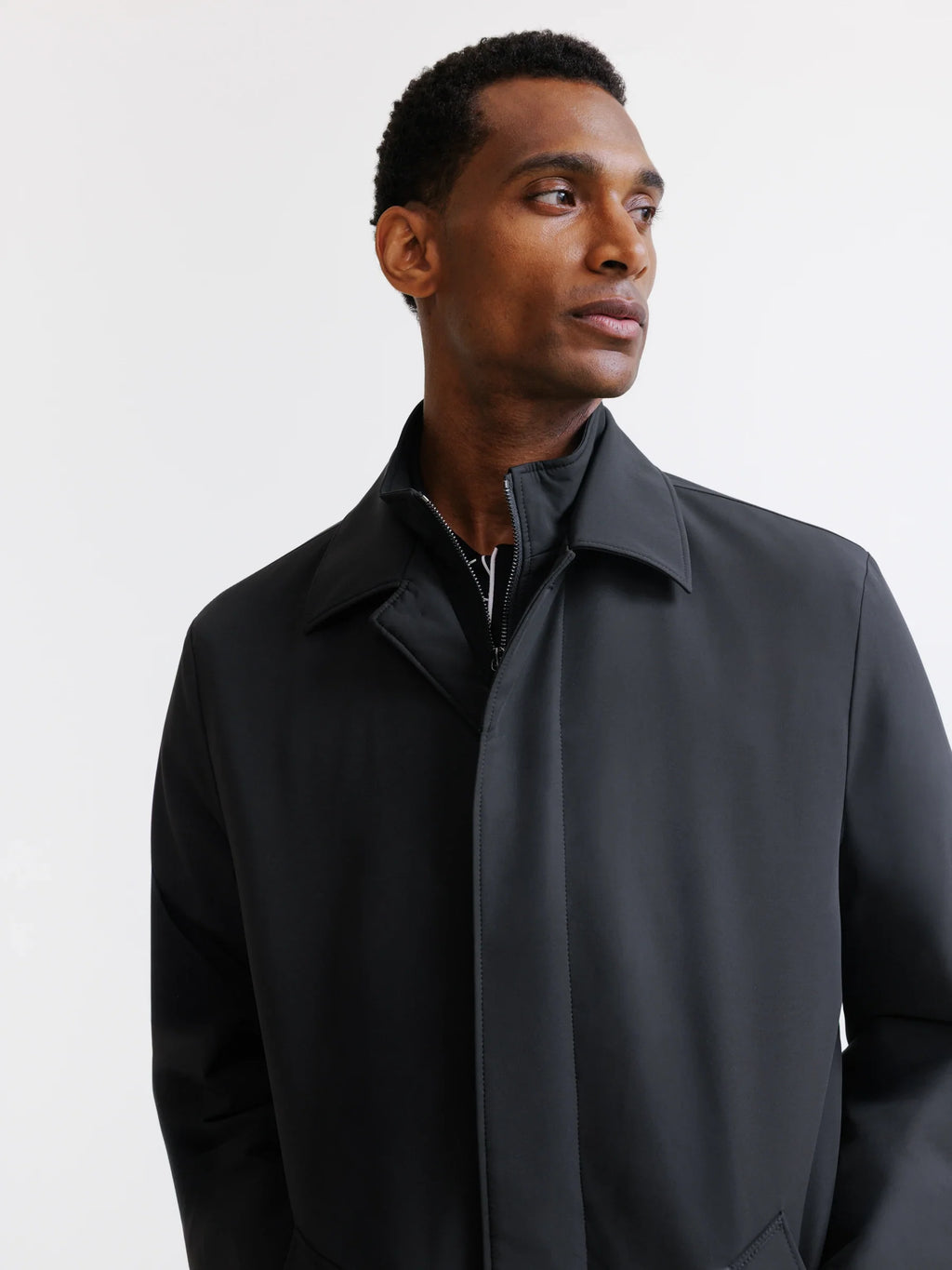 Manteau imperméable noir - IZAC