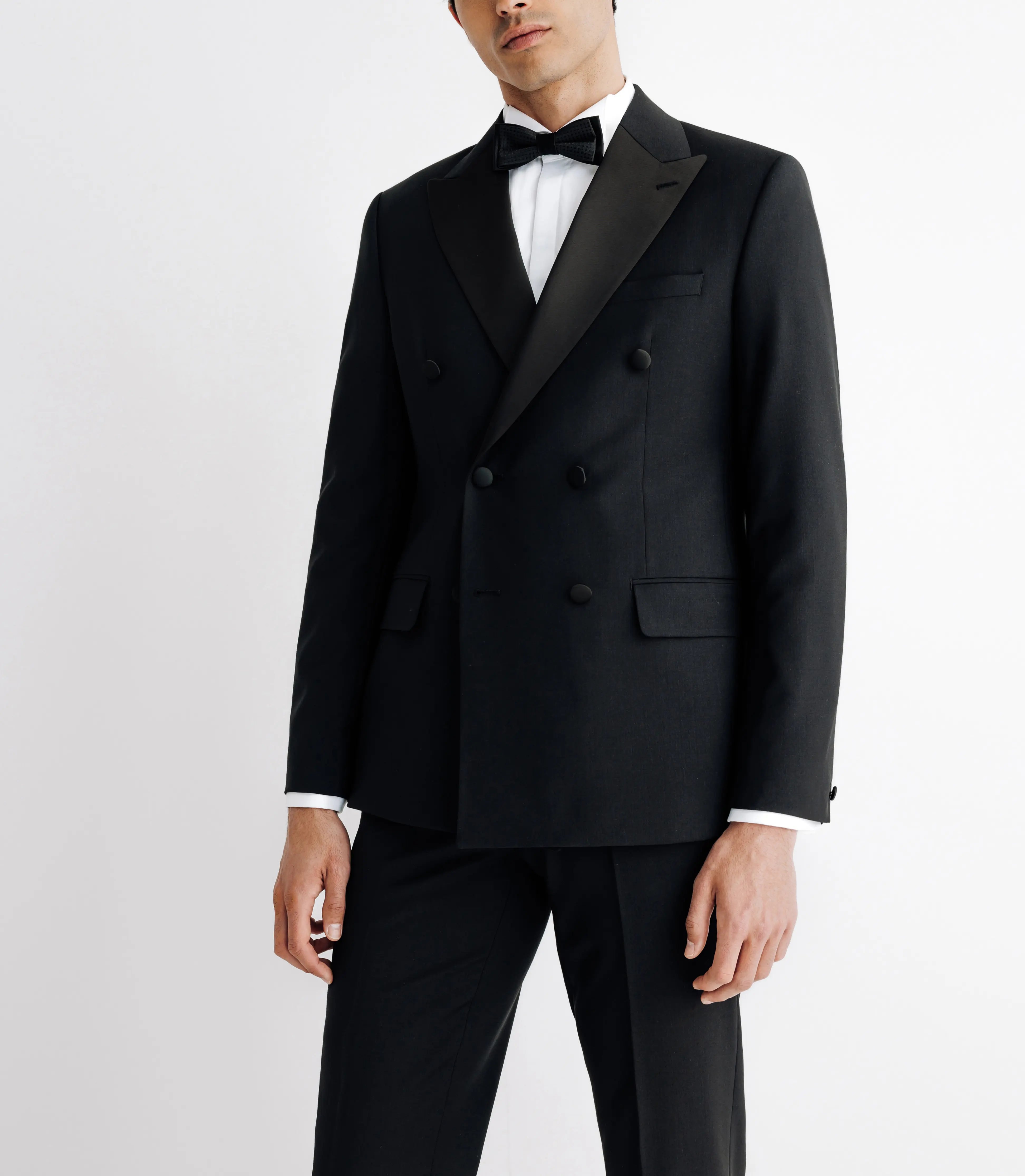 Costume croisé 6 boutons noir - IZAC