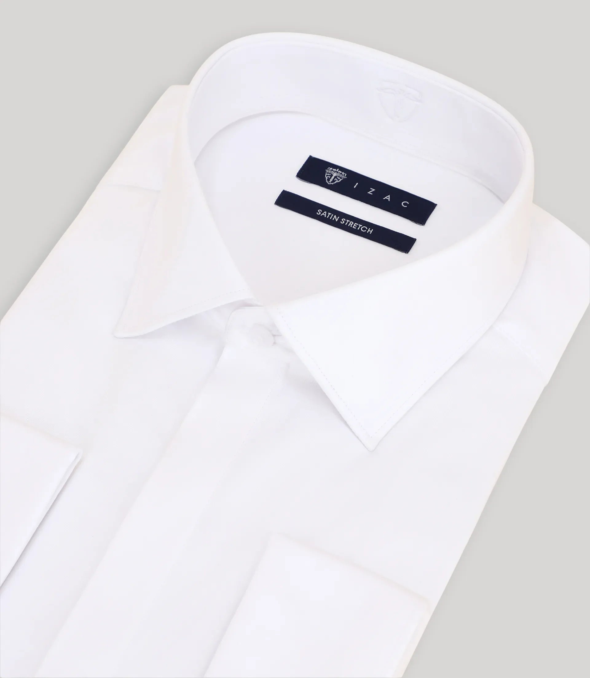 Chemise en satin de coton écru - IZAC