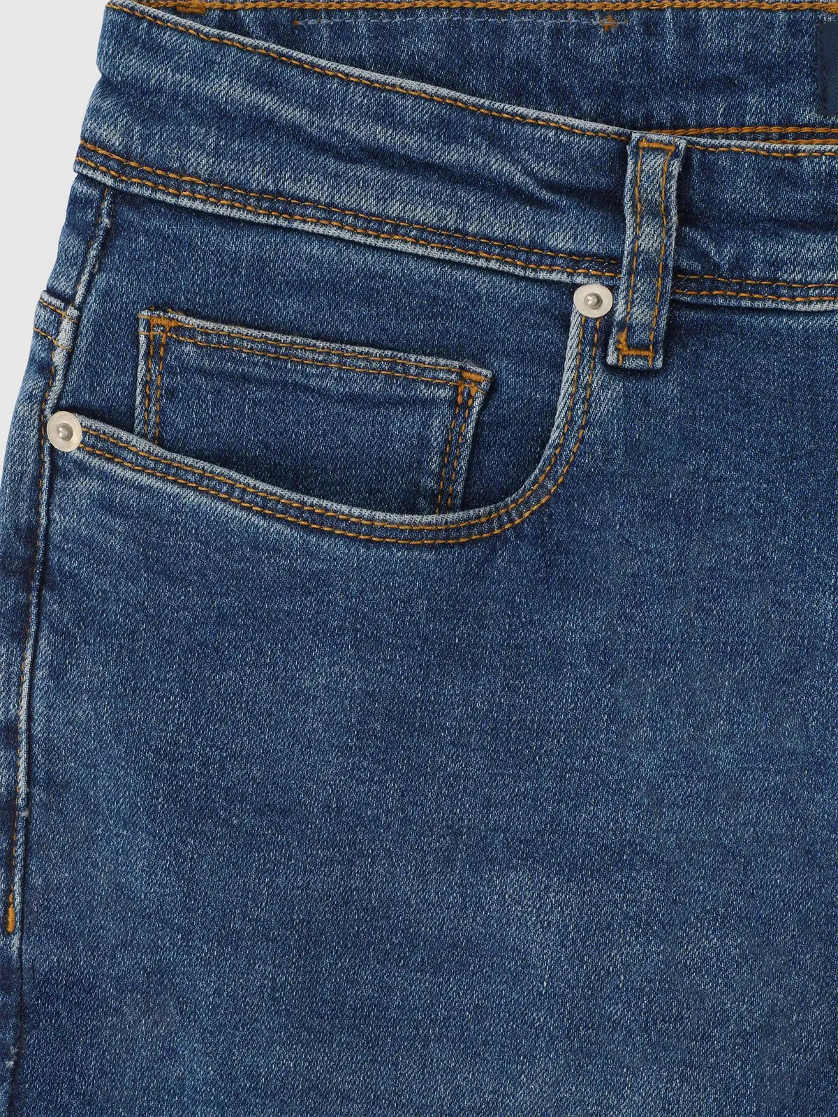 Jean 5 poches bleu moyen - IZAC