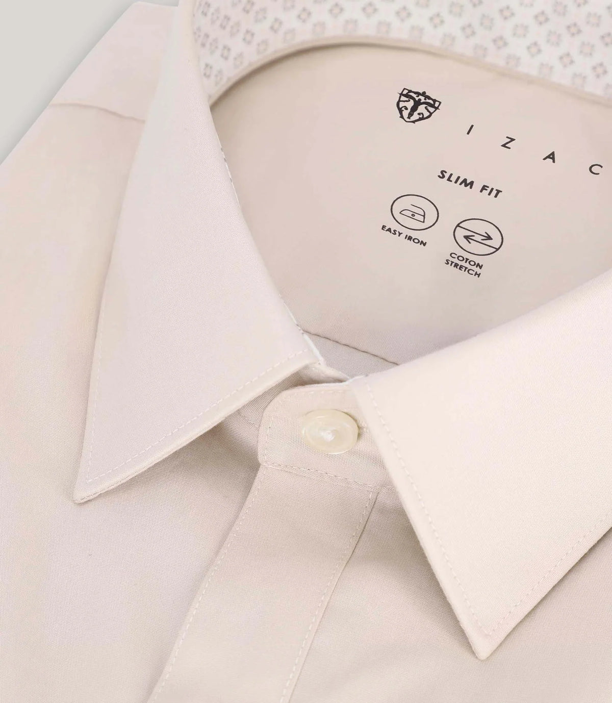 Chemise ville avec coudières beige - IZAC