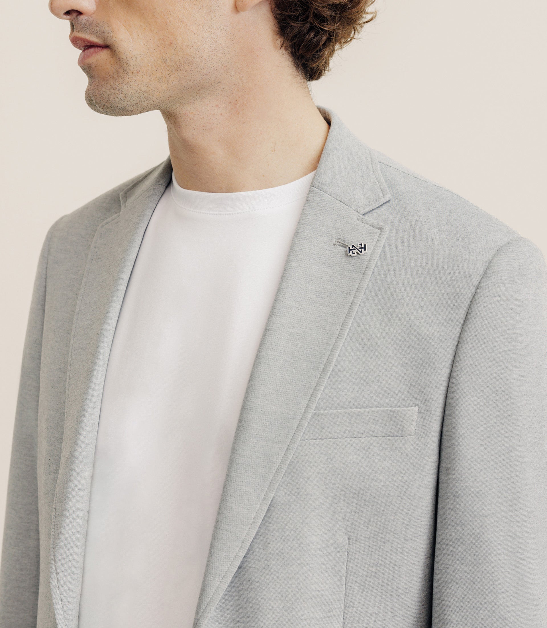 Veste en maille grise - IZAC