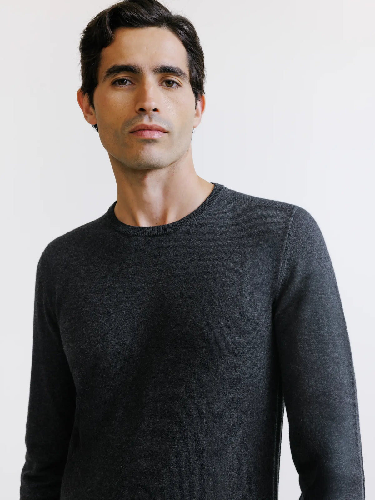 Pull col rond anthracite - IZAC