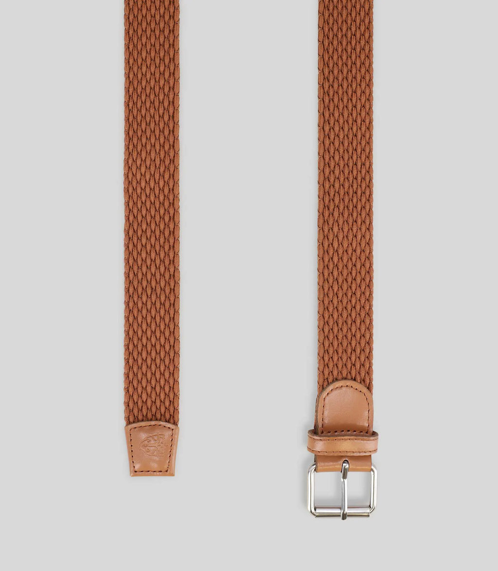 Ceinture tressée orange - IZAC