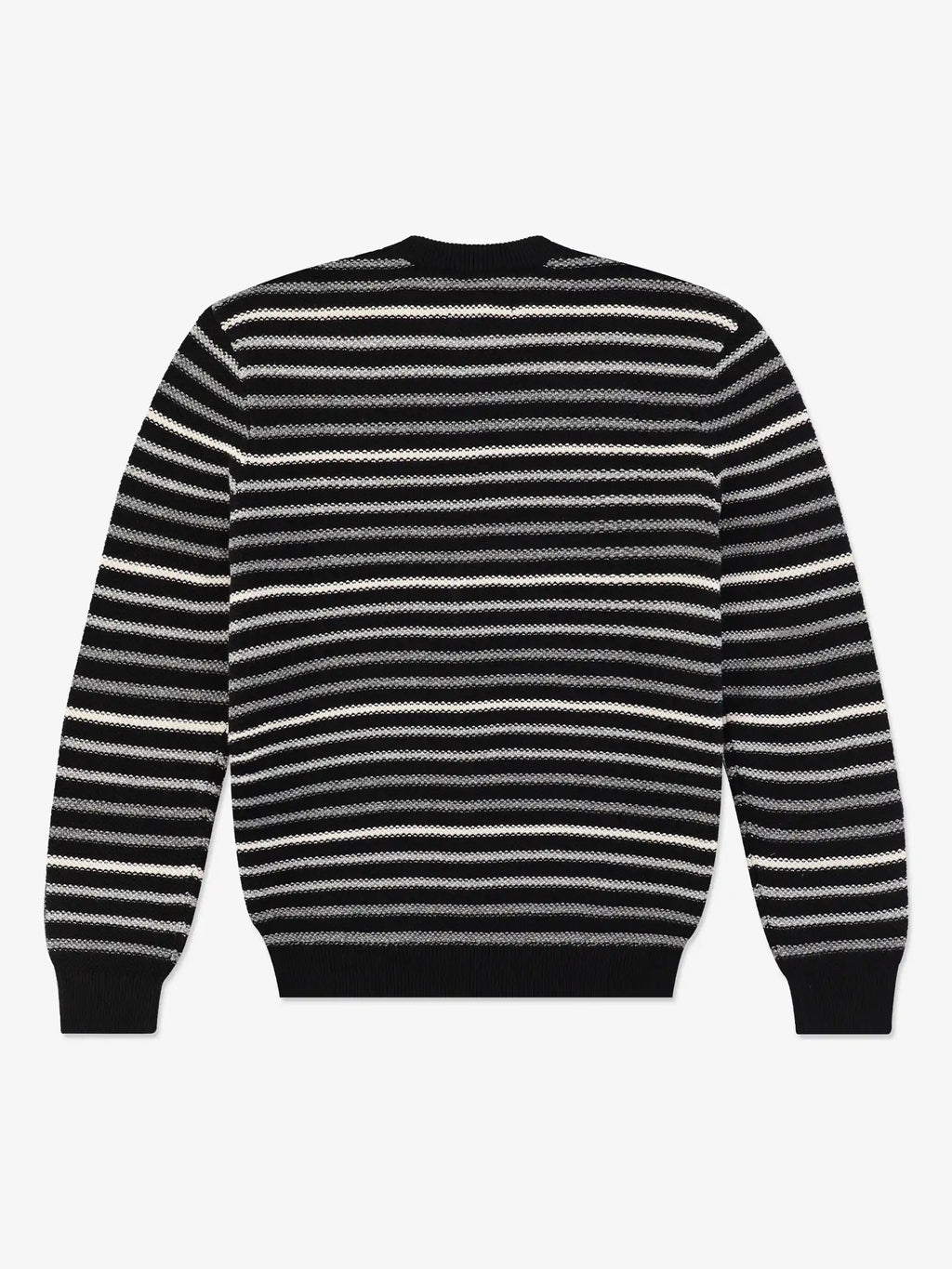 Pull col rond à rayures noir - IZAC