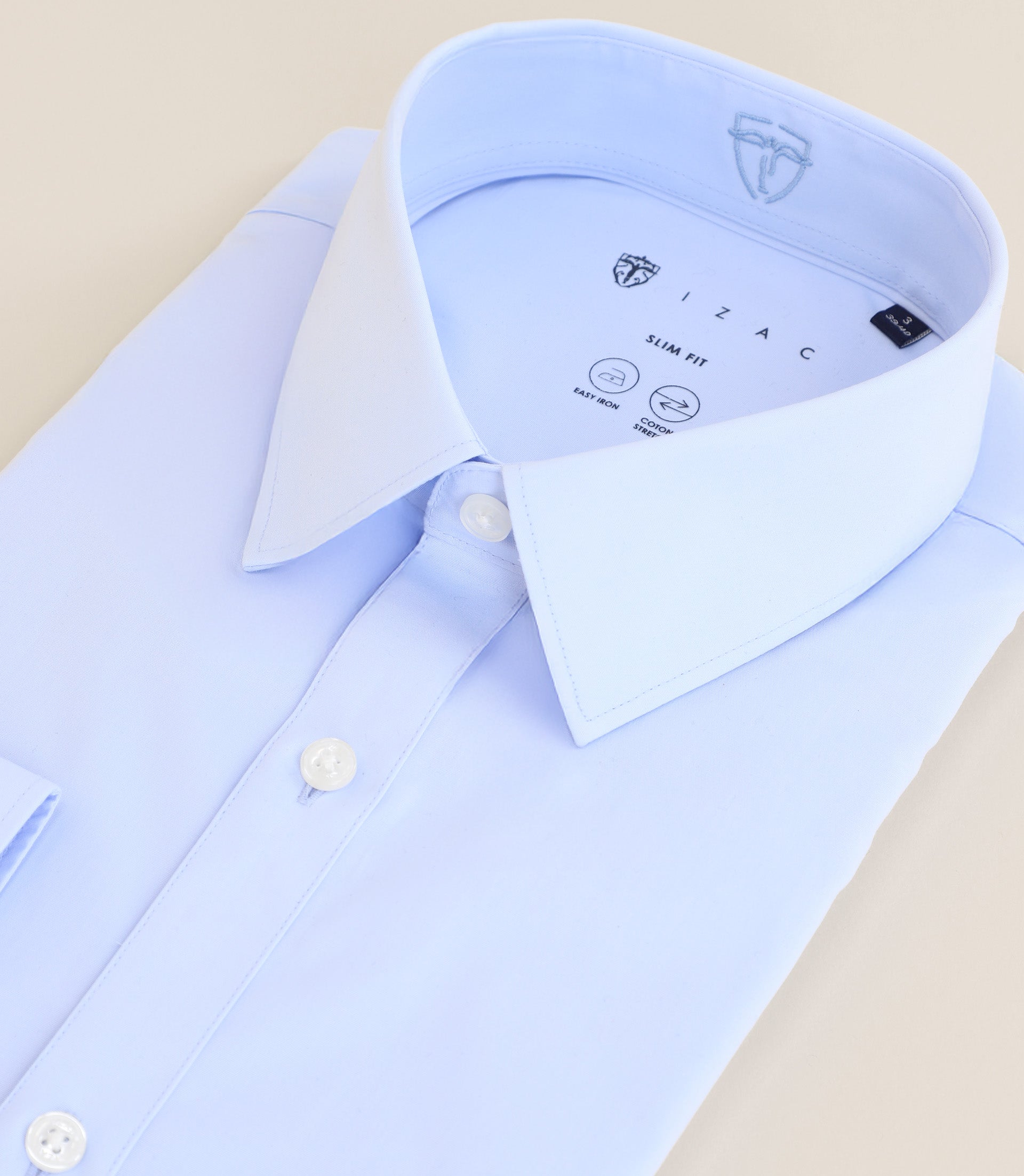 Chemise col français ciel - IZAC