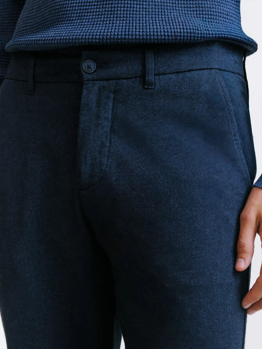 Pantalon flanelle marine - IZAC