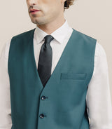 Gilet ville en laine majoritaire vert - IZAC