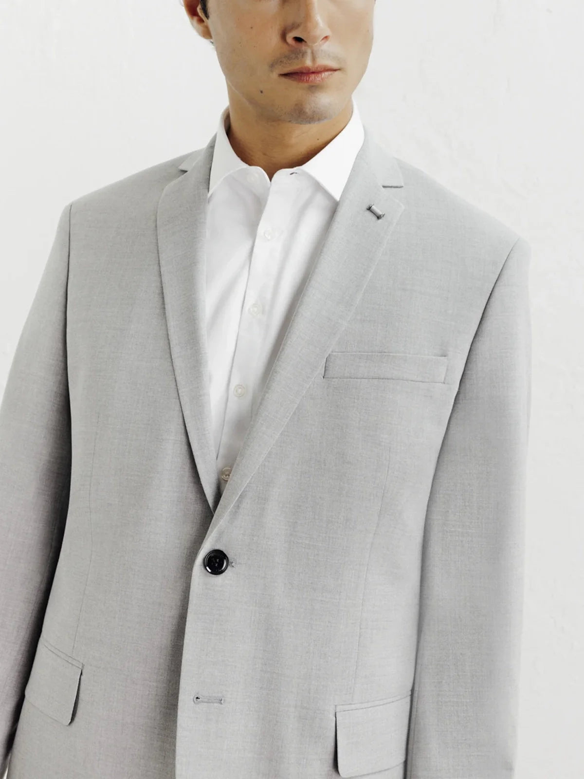 Costume avec 2 boutons gris - IZAC