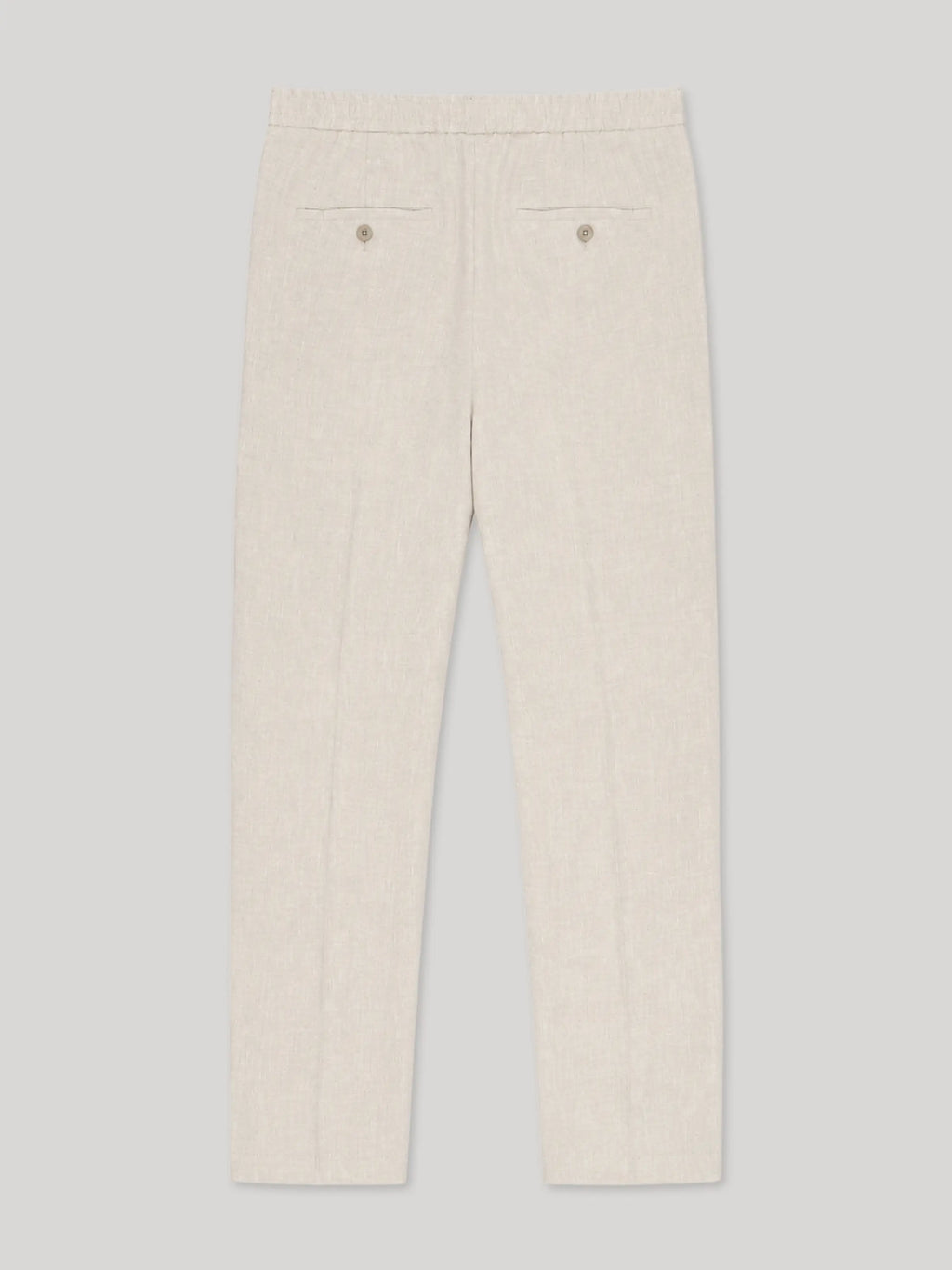 Pantalon ville 100% lin beige - IZAC