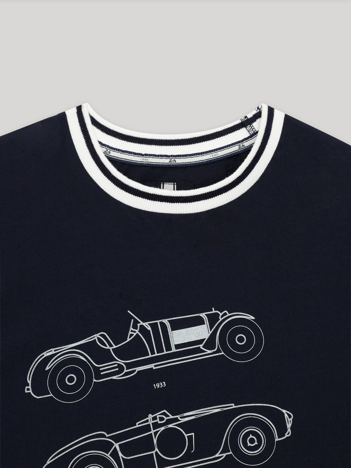 T-shirt col rond marine 24h Le Mans - IZAC