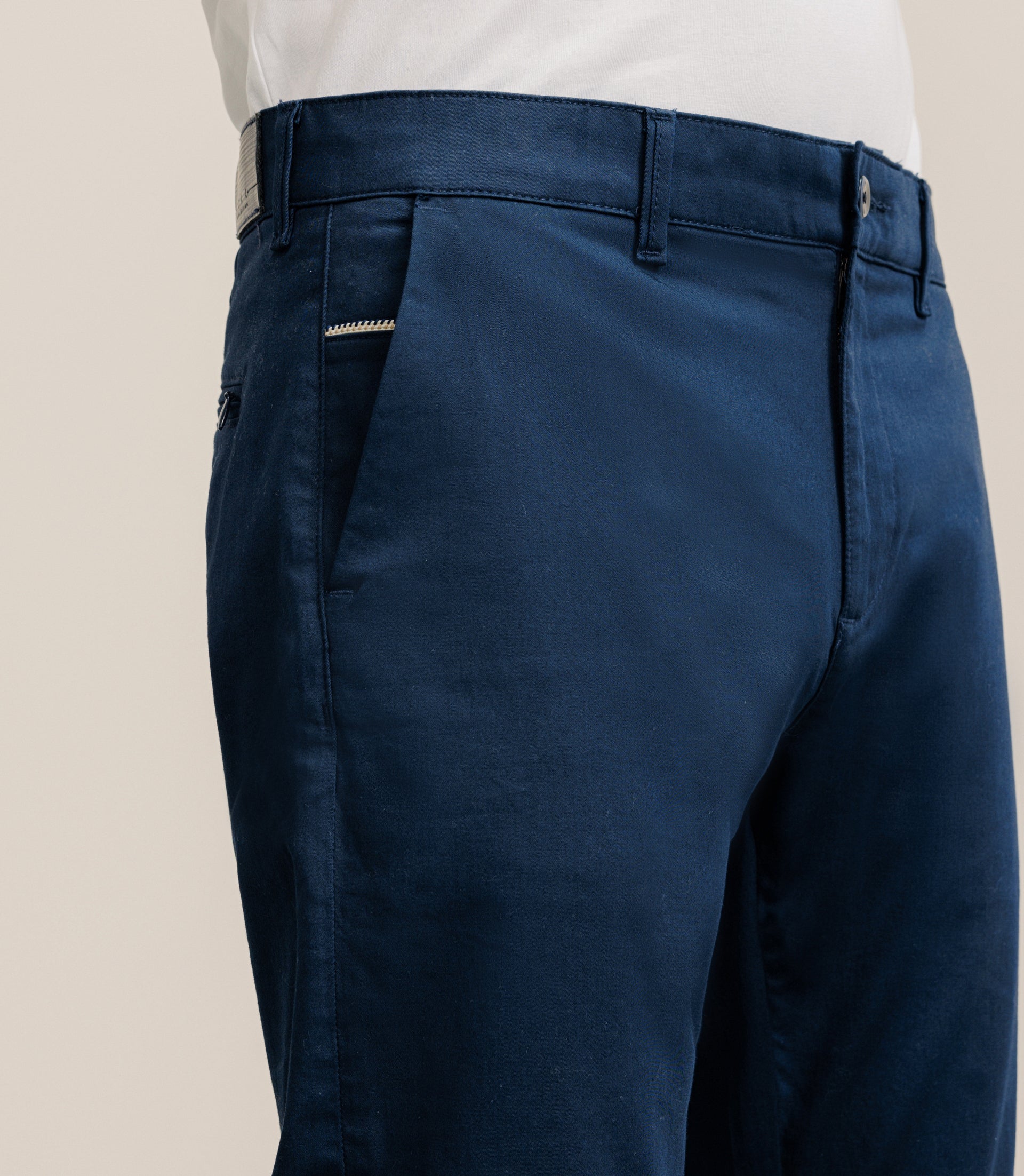 Pantalon satin marine - IZAC