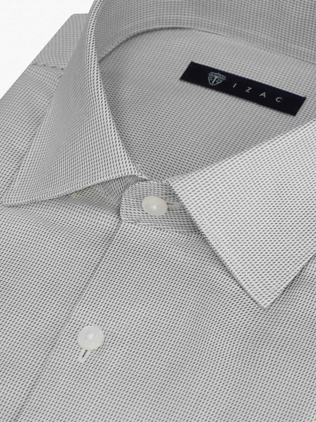 Chemise non iron grise - IZAC