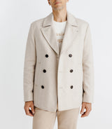 Manteau croisé beige - IZAC