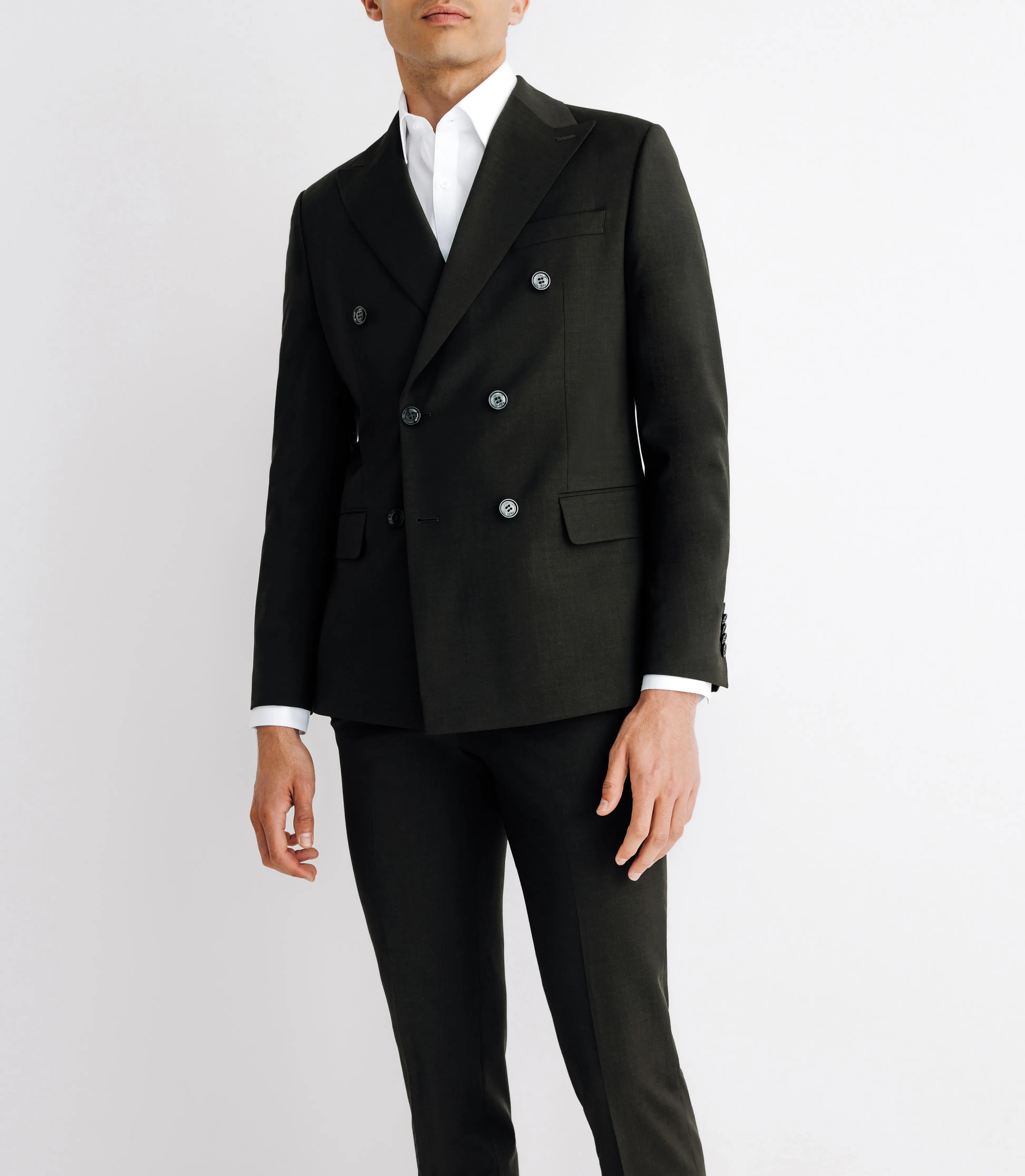 Costume croisé kaki - IZAC