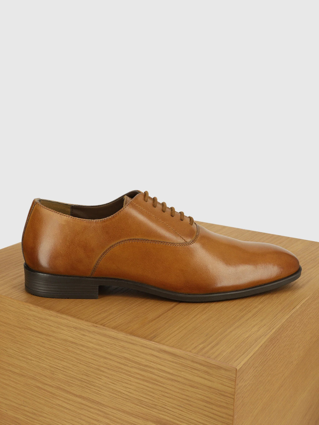 Richelieu en cuir marron - IZAC