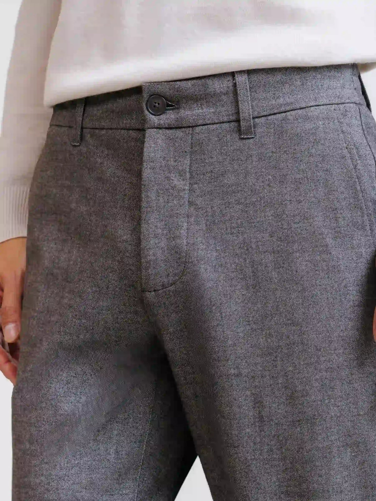 Pantalon flanelle chocolat - IZAC