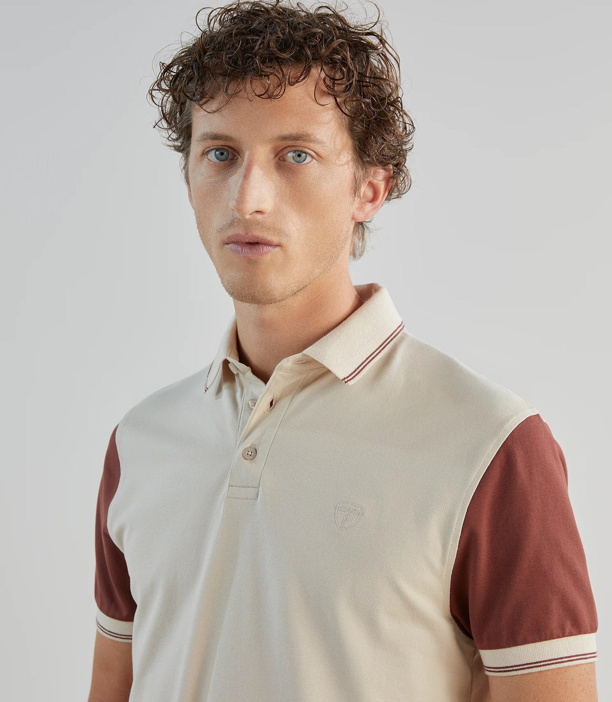 Polo piqué beige clair - IZAC