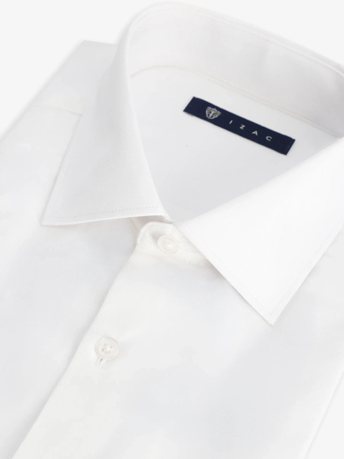 Chemise ville en satin blanc