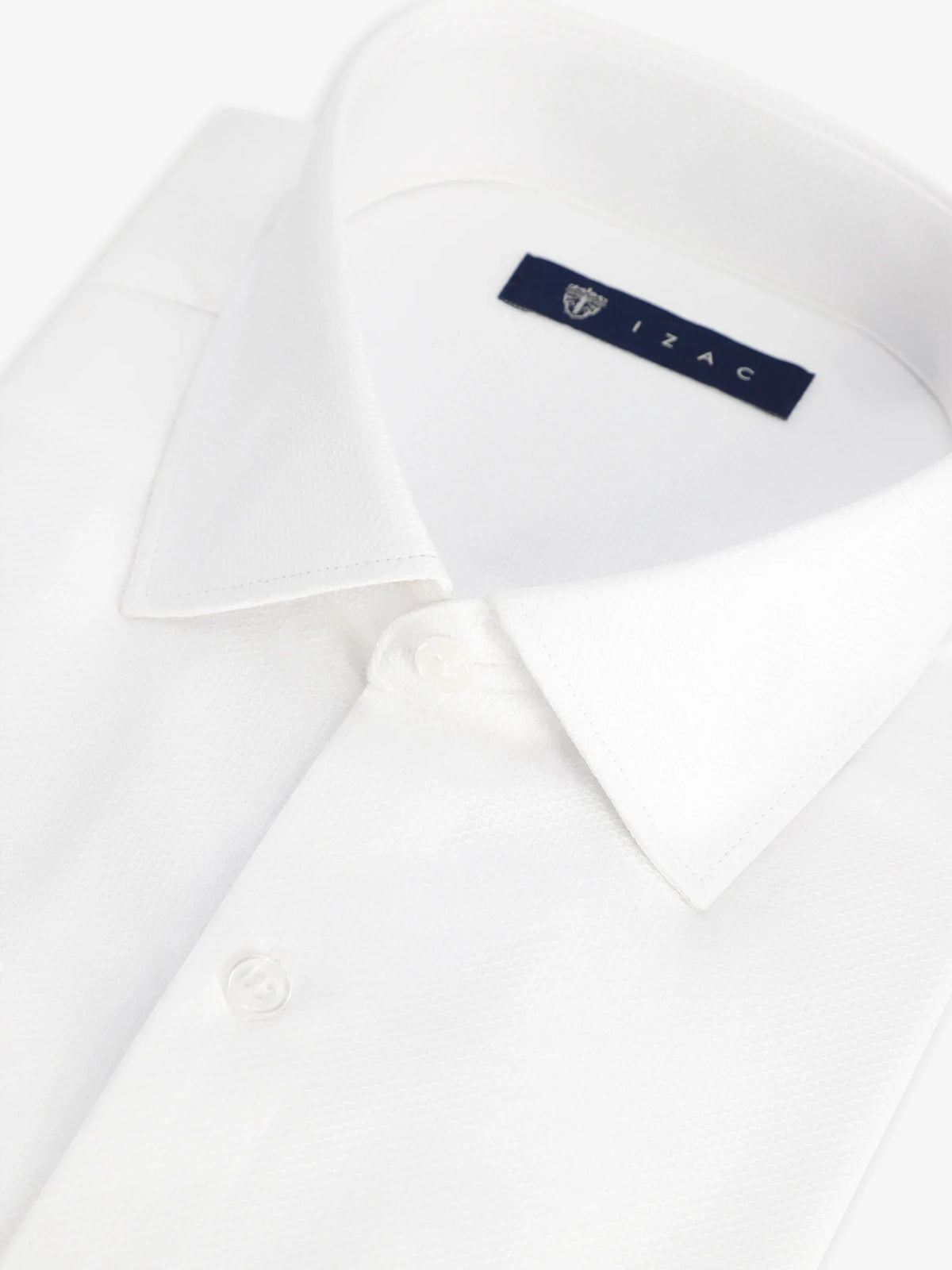 Chemise micro motifs blanc