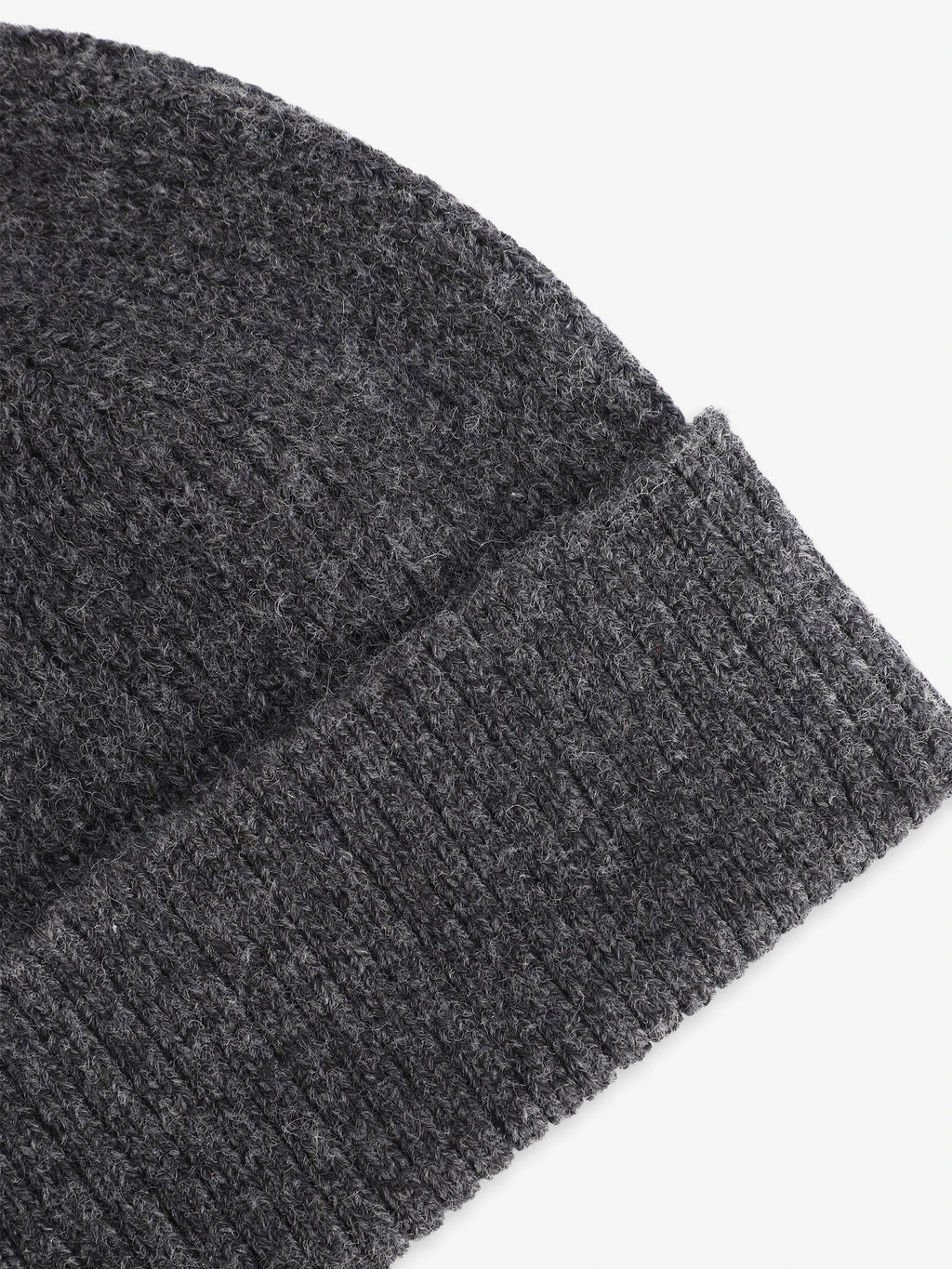 Bonnet en maille côtelée anthracite - IZAC
