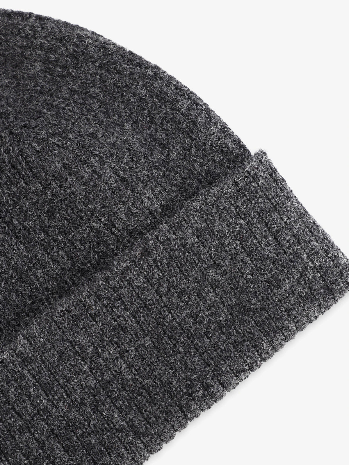 Bonnet en maille côtelée anthracite - IZAC