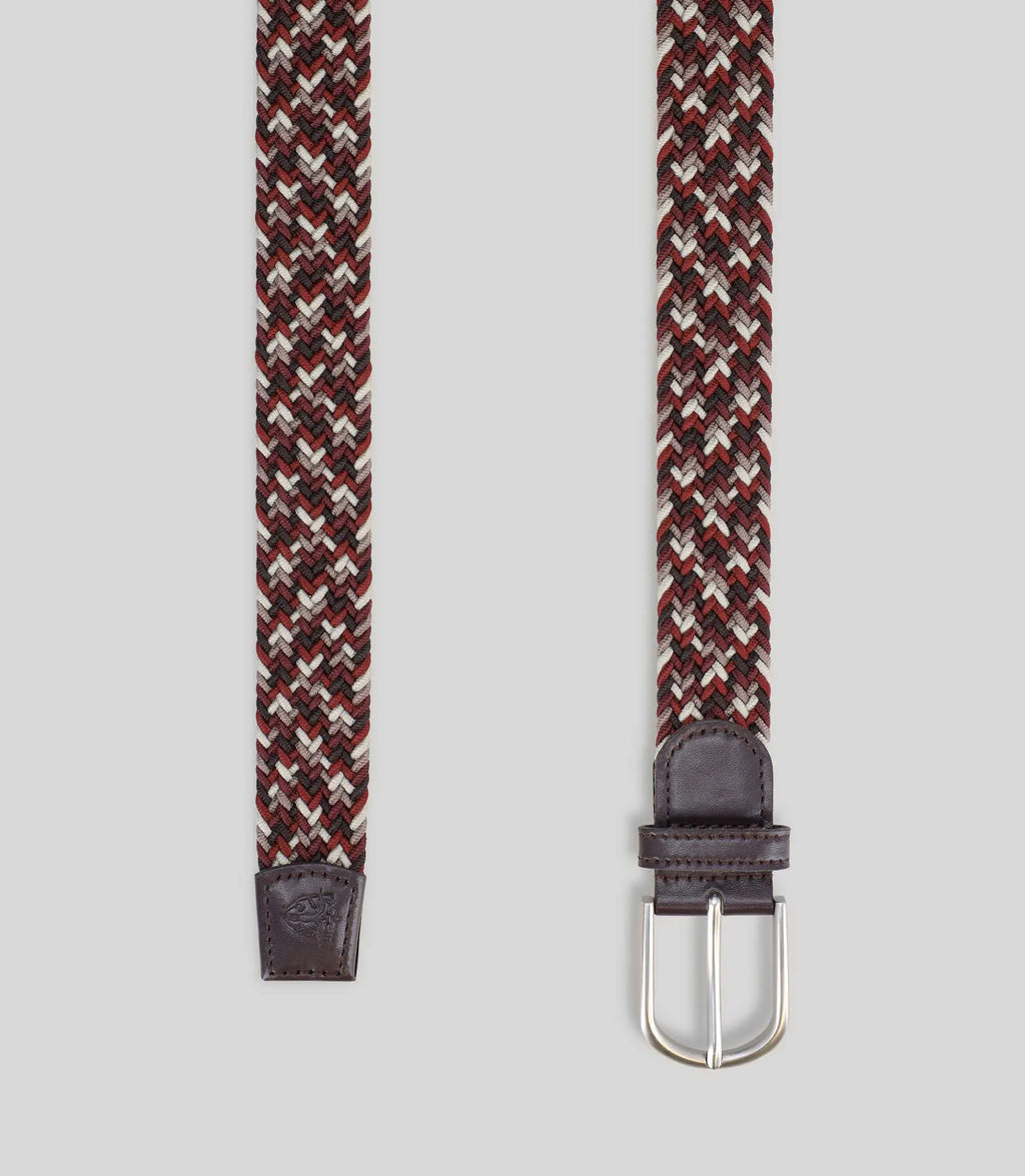 Ceinture tressée marron - IZAC