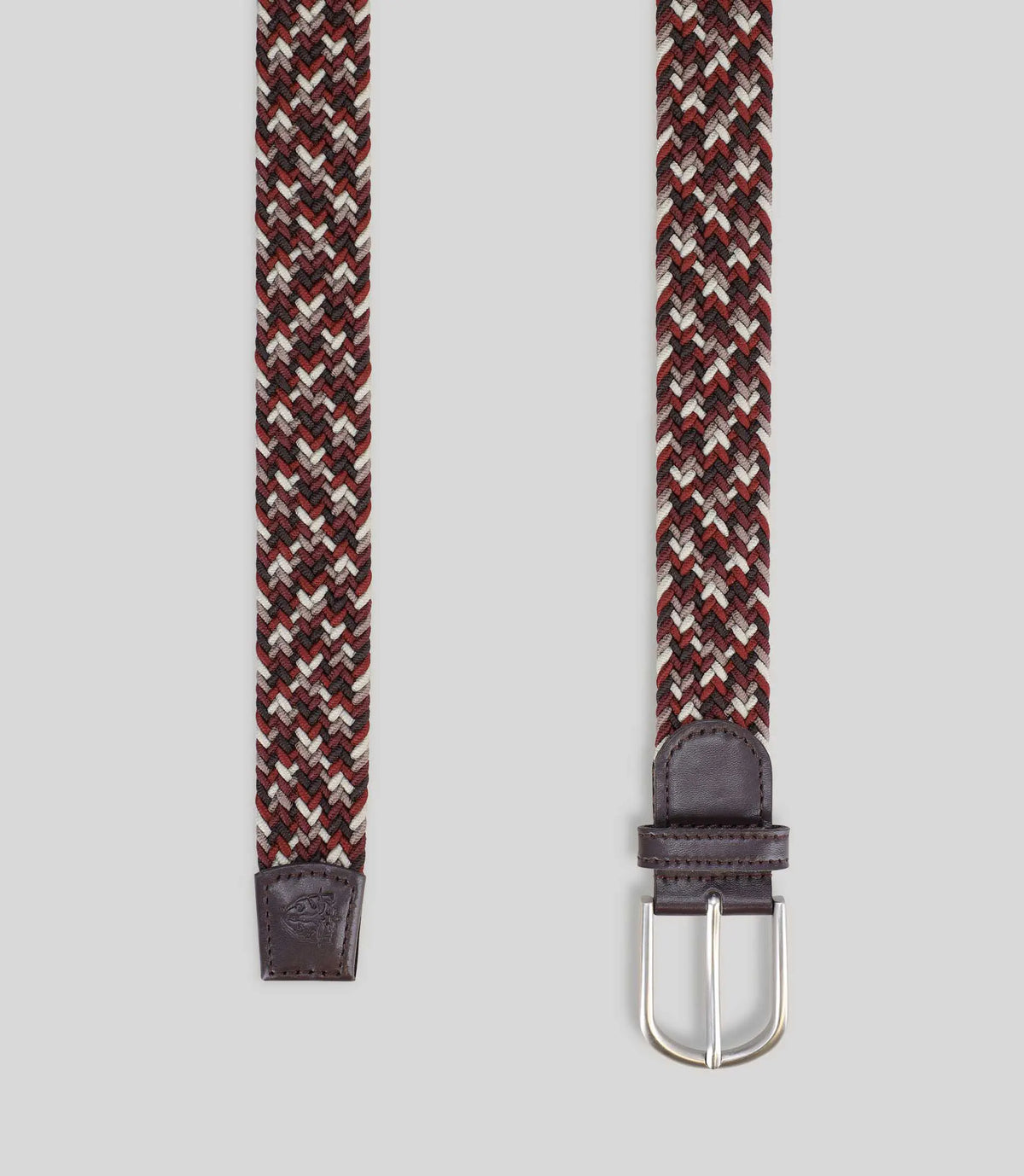Ceinture tressée marron - IZAC