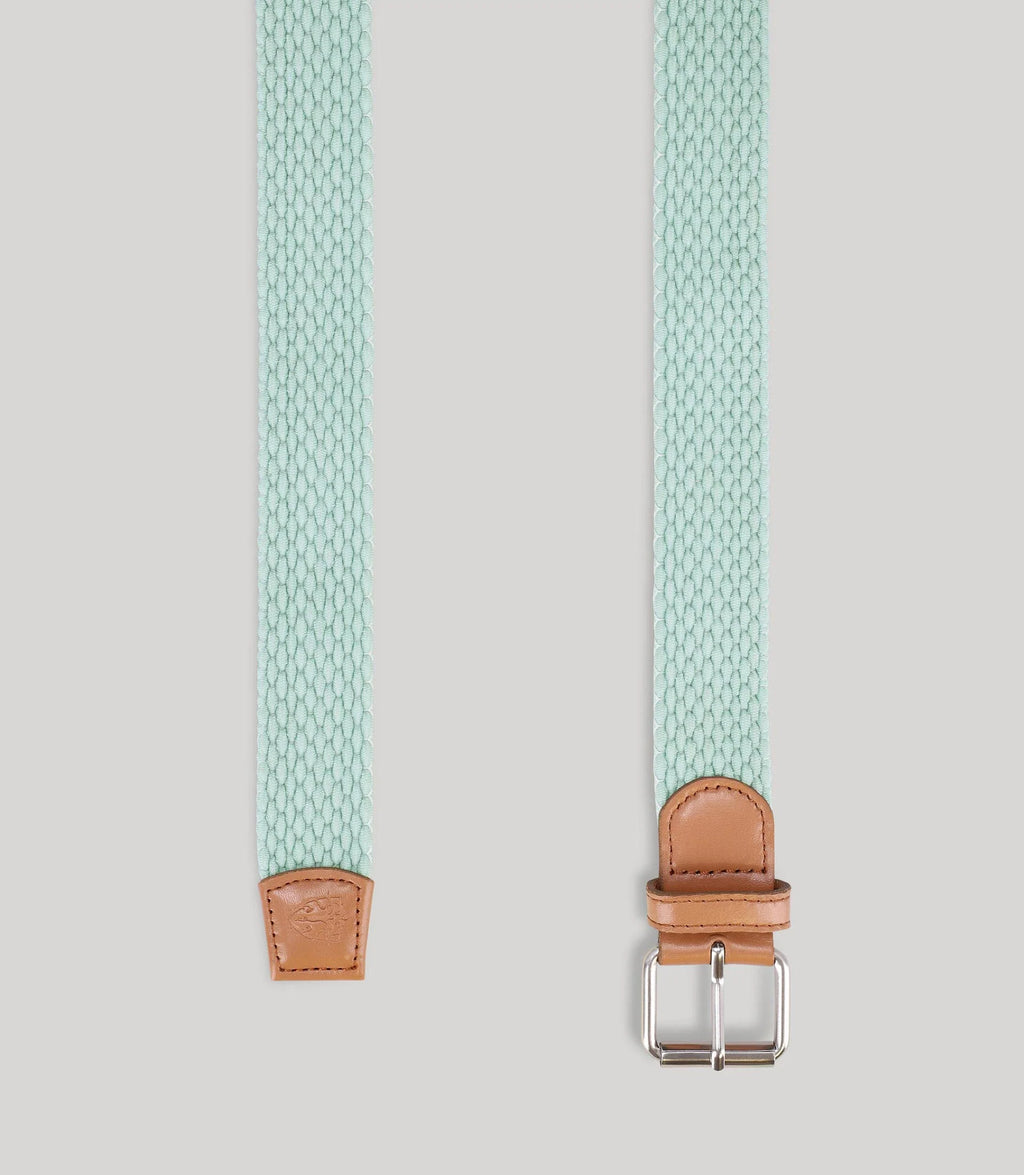 Ceinture tressée vert clair - IZAC