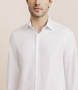 Chemise en twill infroissable blanche - IZAC