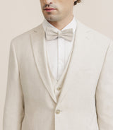 Veste ville 100% lin séparable beige - IZAC