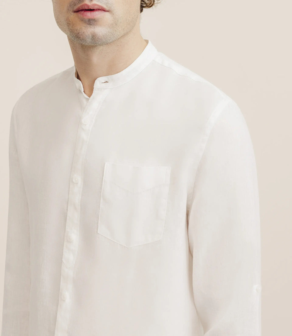 Chemise 100% lin blanche - IZAC
