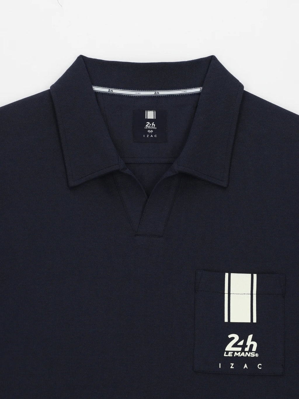 Polo col ouvert marine 24h Le Mans - IZAC