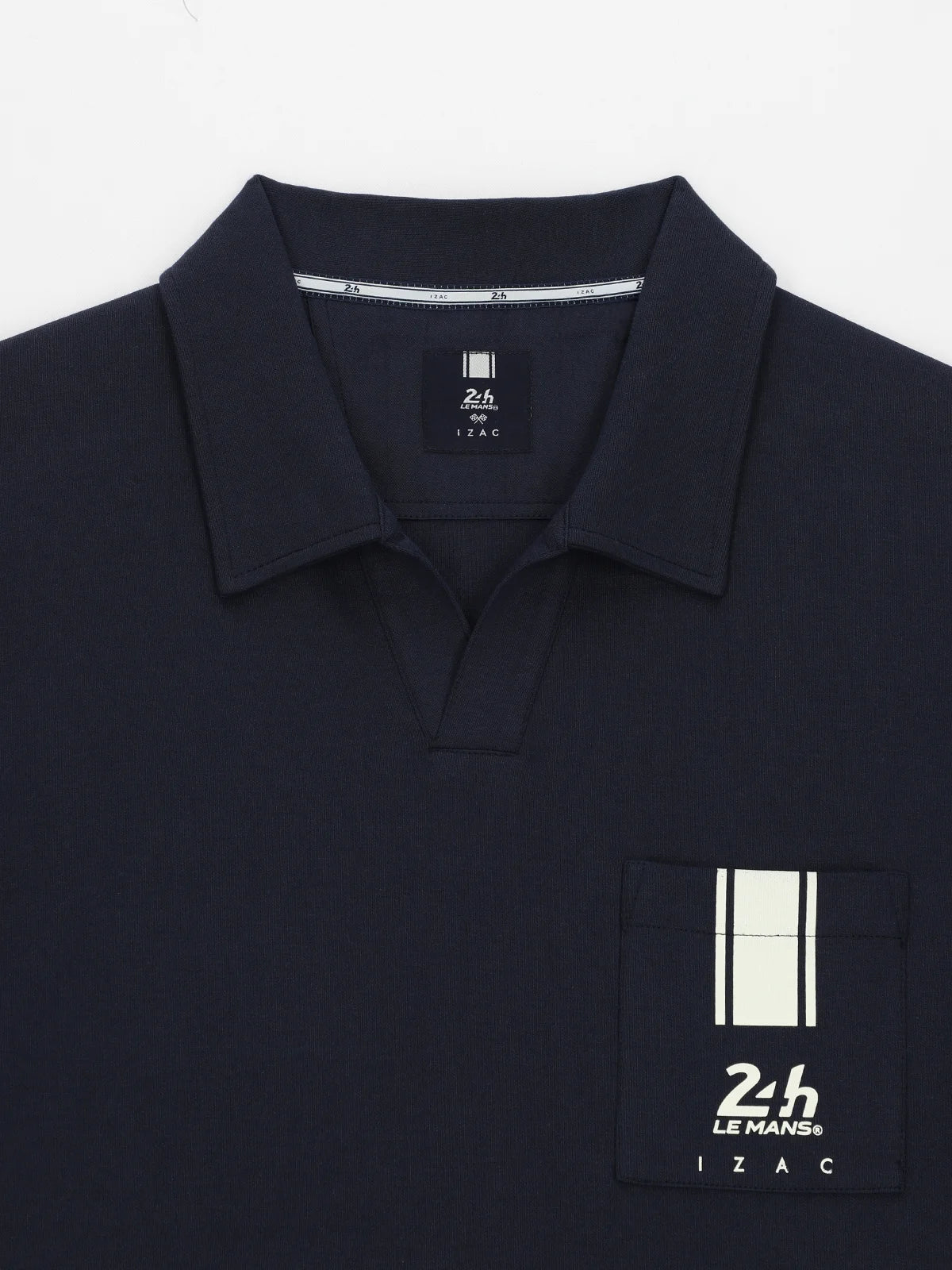 Polo col ouvert marine 24h Le Mans - IZAC