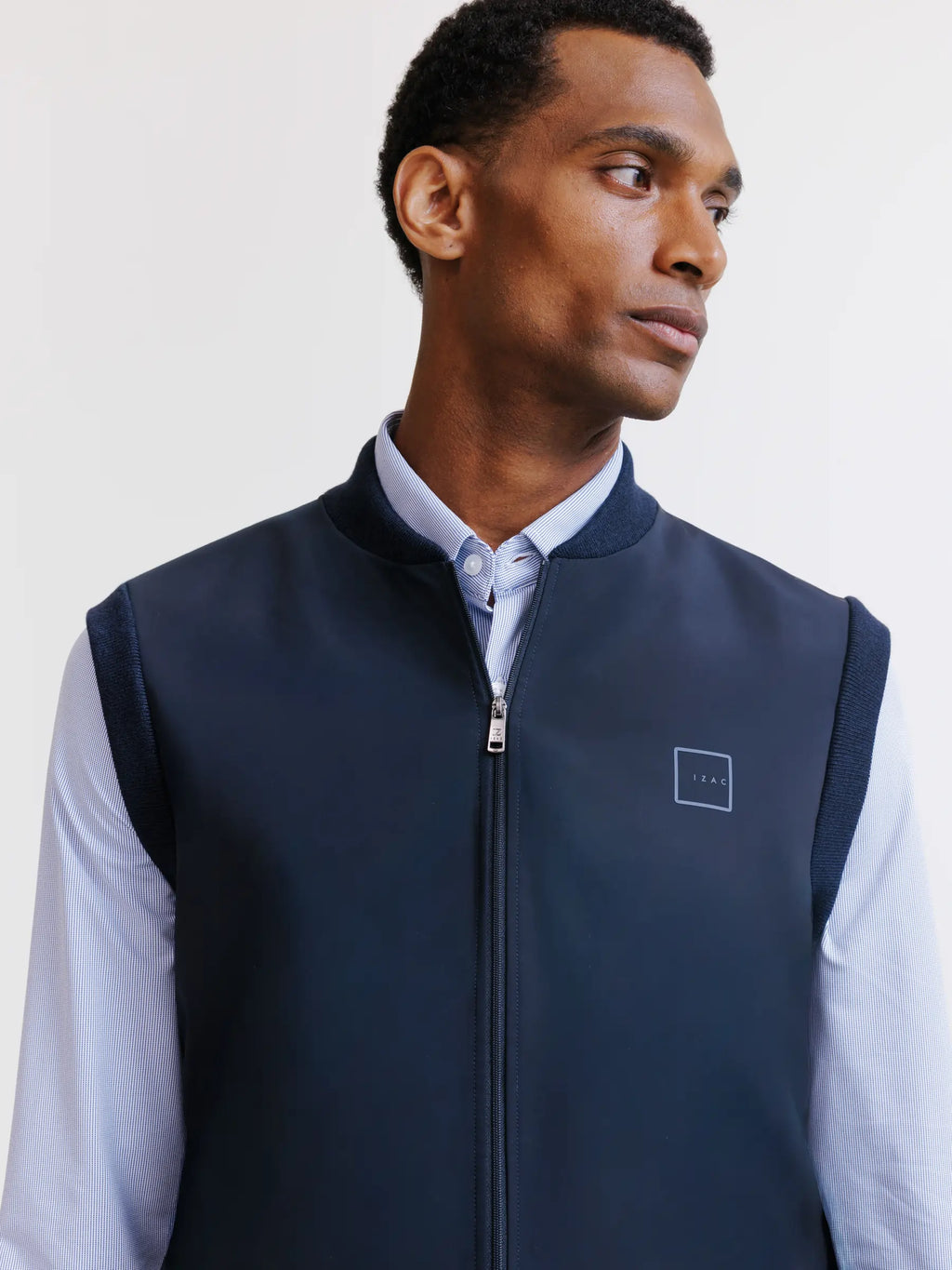 Gilet zippé sans manches marine - IZAC
