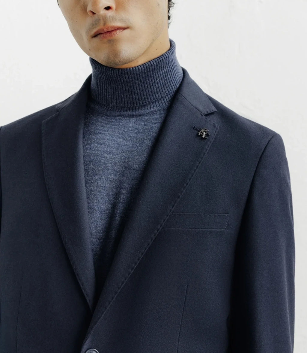 Veste ville en flanelle marine - IZAC