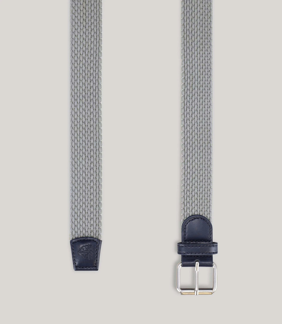 Ceinture tressée bleu gris - IZAC