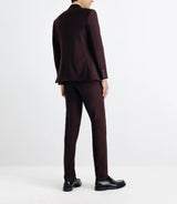 Costume ajusté 2 boutons bordeaux - IZAC