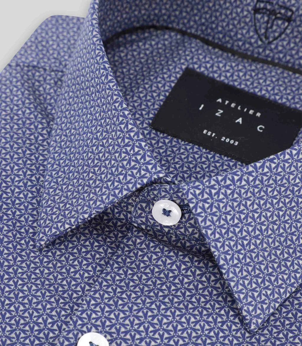 Chemise fantaisie marine - IZAC
