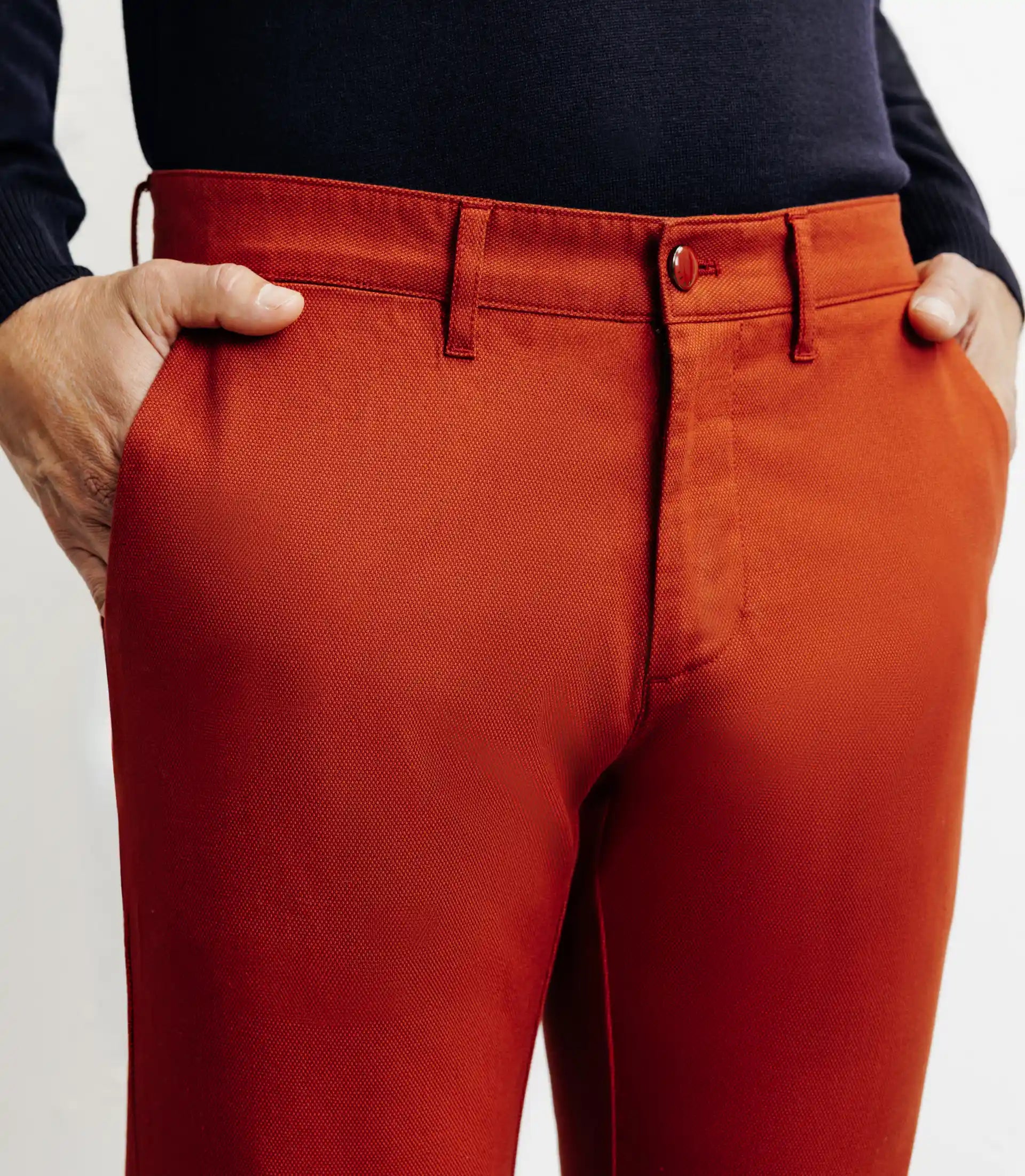 Pantalon armuré slim rouge - IZAC